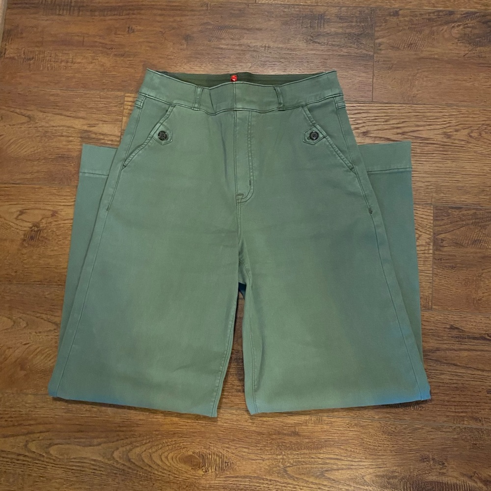 SPANX Stretch Twill Cropped Wide Leg Pant - TALL